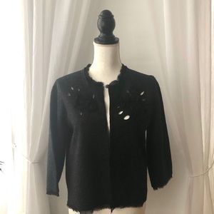 Eddie Bauer boiled wool cardigan